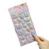 3D relief stickers, children's cartoon Kuromi, Melody, Cinnamon Dog, KT cat, crystal water stickers Item Picture